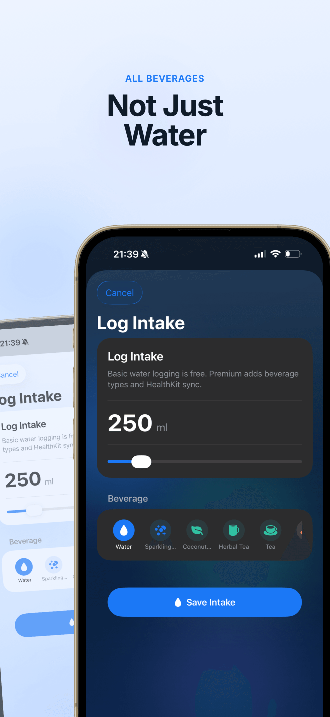 Sipli beverages screen